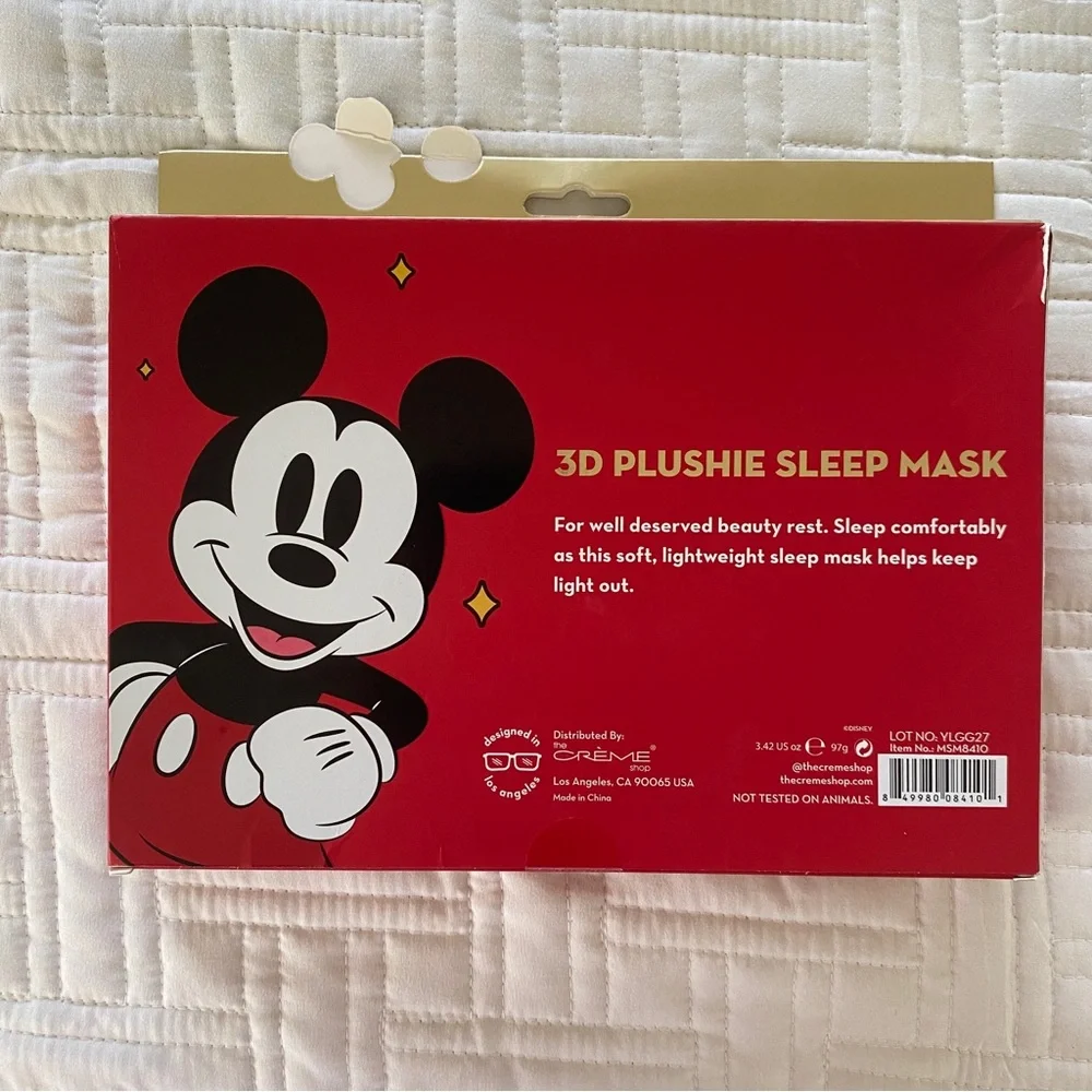 The Creme Shop Mickey Mouse 3D Plushie Sleep Mask